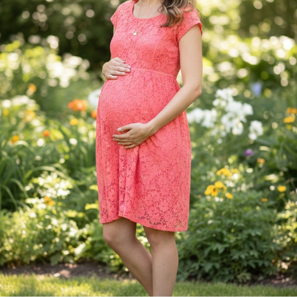Motherhood Maternity Lace Dress